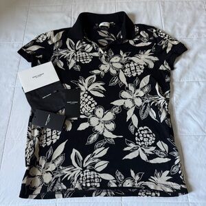 Saint Laurent Black Polo SS’16 Shirt